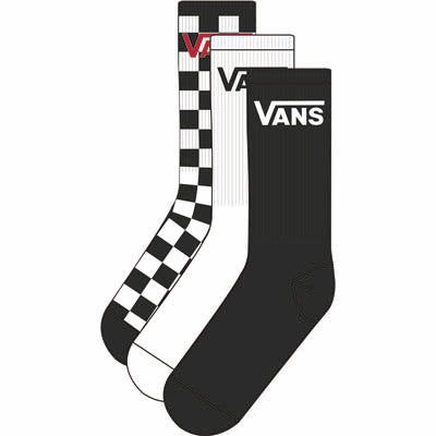 Vans Classic Crew Socks- Black/White