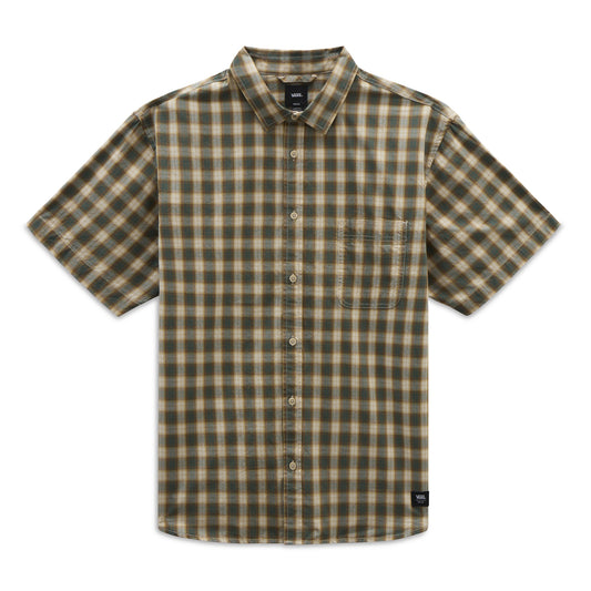 Vans Men's Hadley Woven Shirt- Oatmeal/Bistro Green