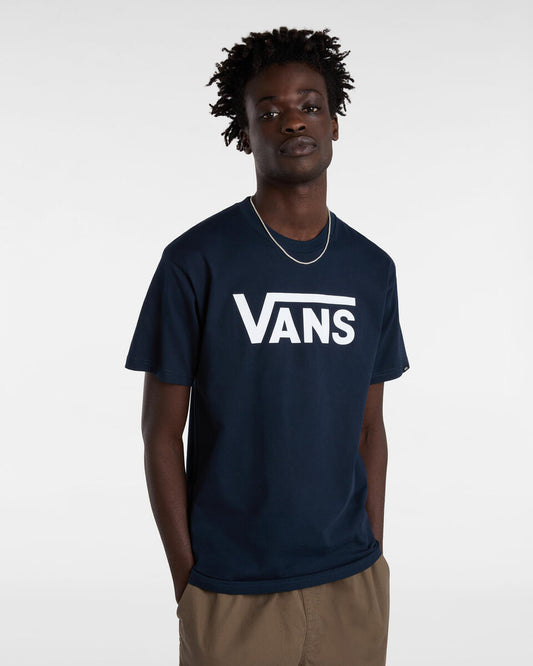 Vans Classic Logo T-shirt-Navy/White | Vans | T Shirt