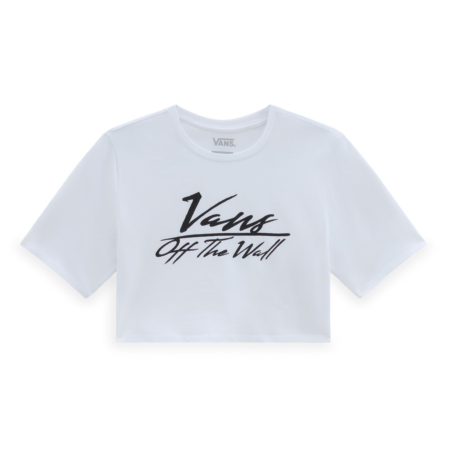 Vans Women's Go Anyplace Crop Crew T-shirt- White | Vans |