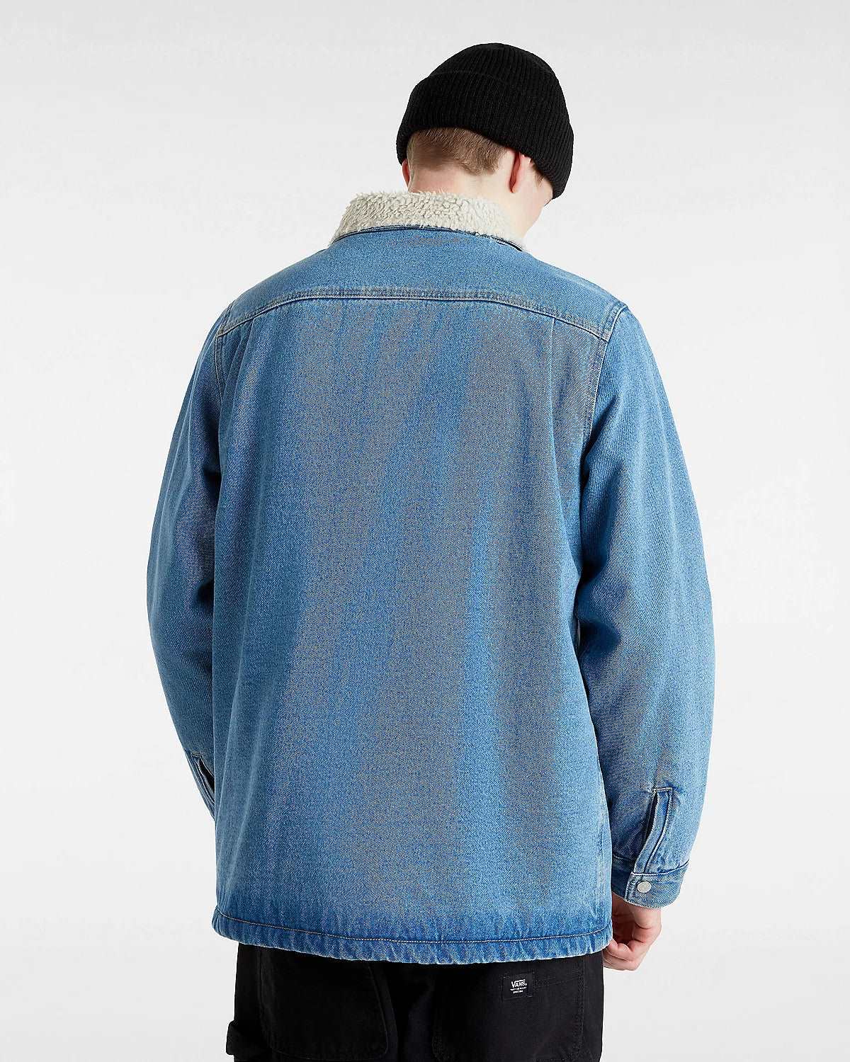 Vans Stonewash Blue Drill Chore Denim Sherpa Jacket | Vans | Jacket