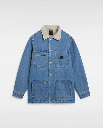 Vans Stonewash Blue Drill Chore Denim Sherpa Jacket