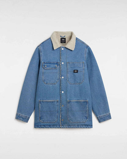 Vans Stonewash Blue Drill Chore Denim Sherpa Jacket | Vans | Jacket