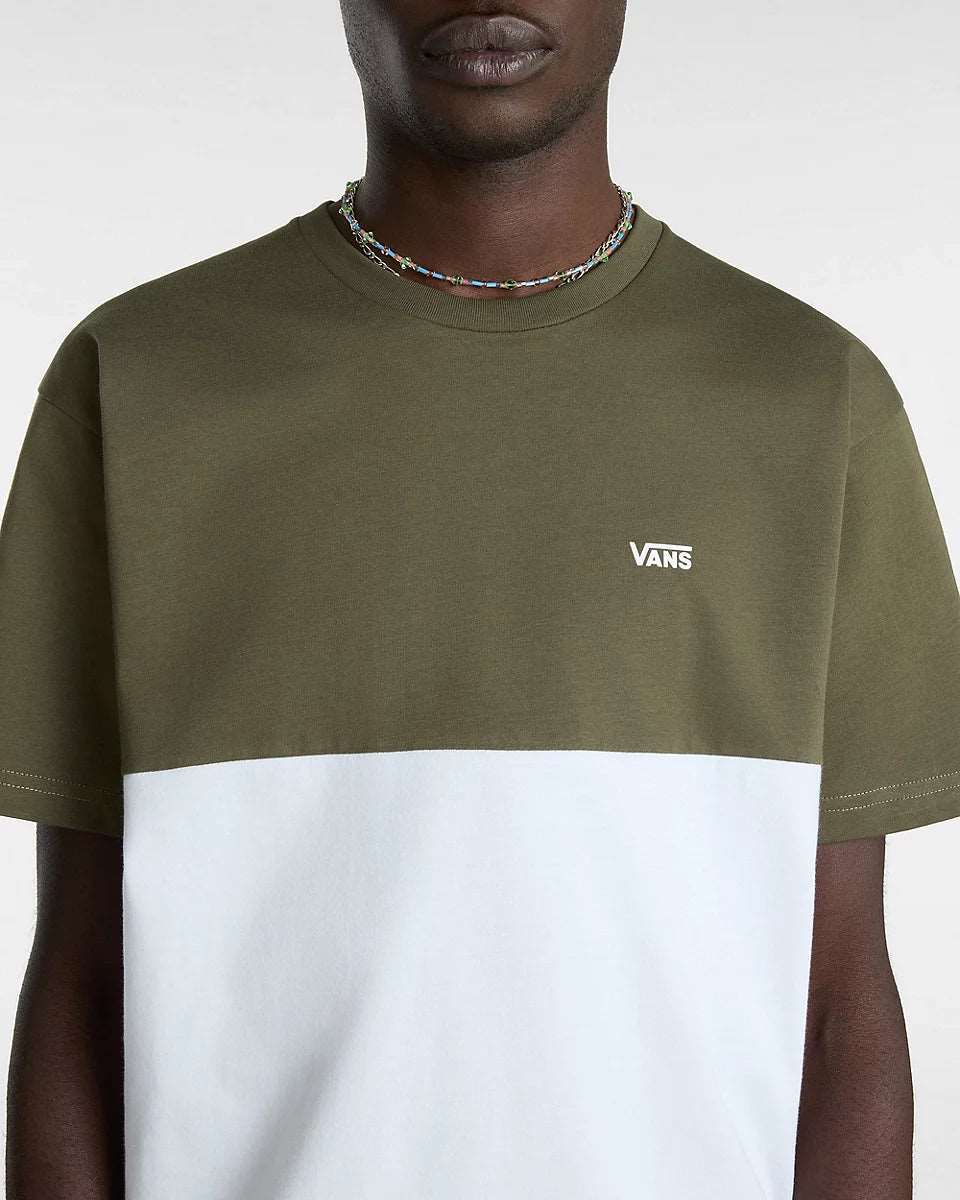 Vans Men's Colourblock T-shirt-White/Grape Leaf | Vans |