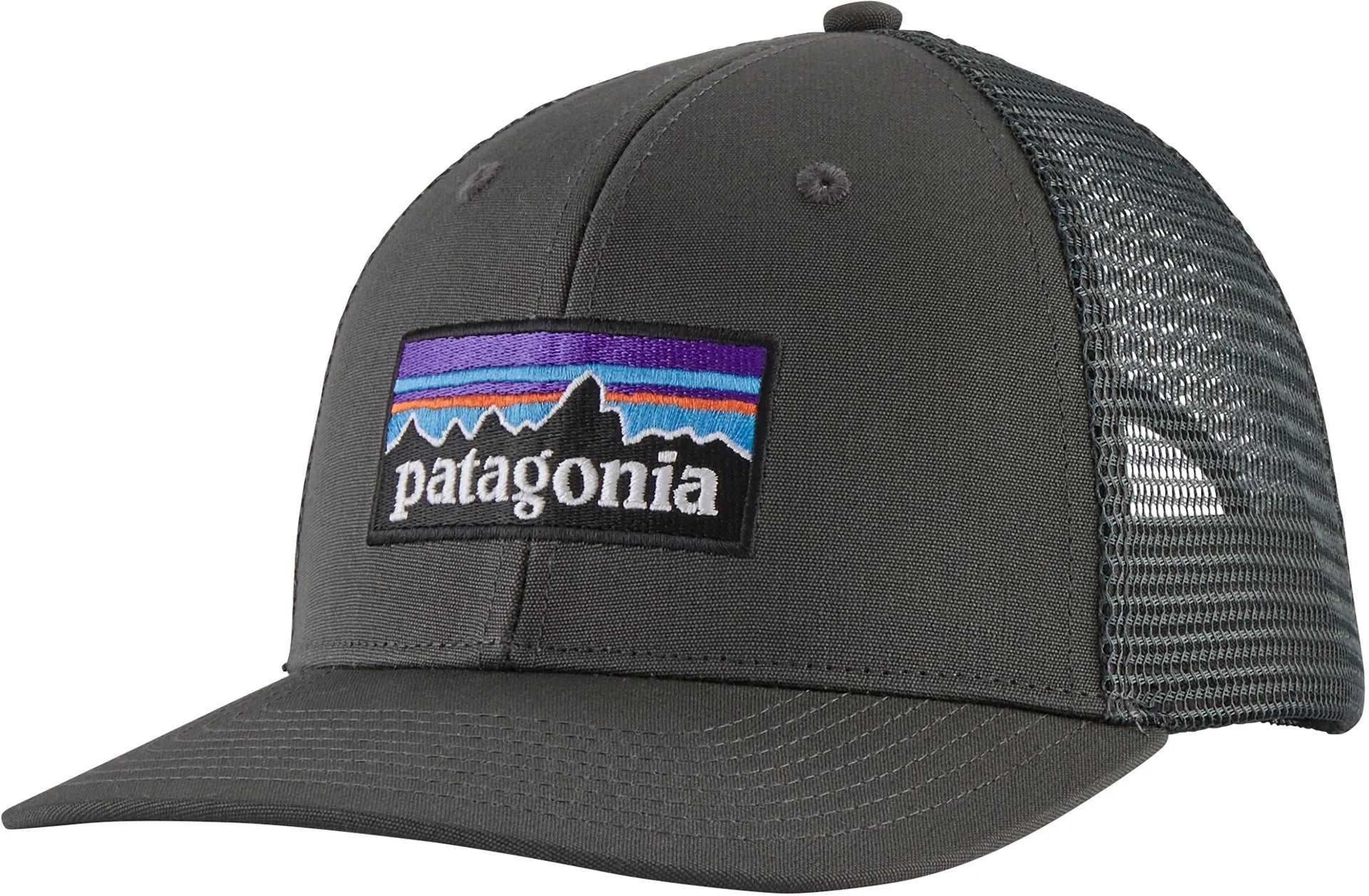 Patagonia P-6 Logo Trucker Hat-Forge Grey