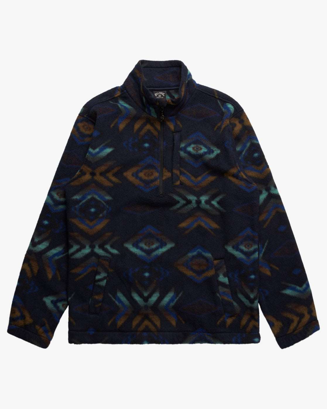 Billabong Boundary - Polar Fleece Half Zip Pullover -Navy