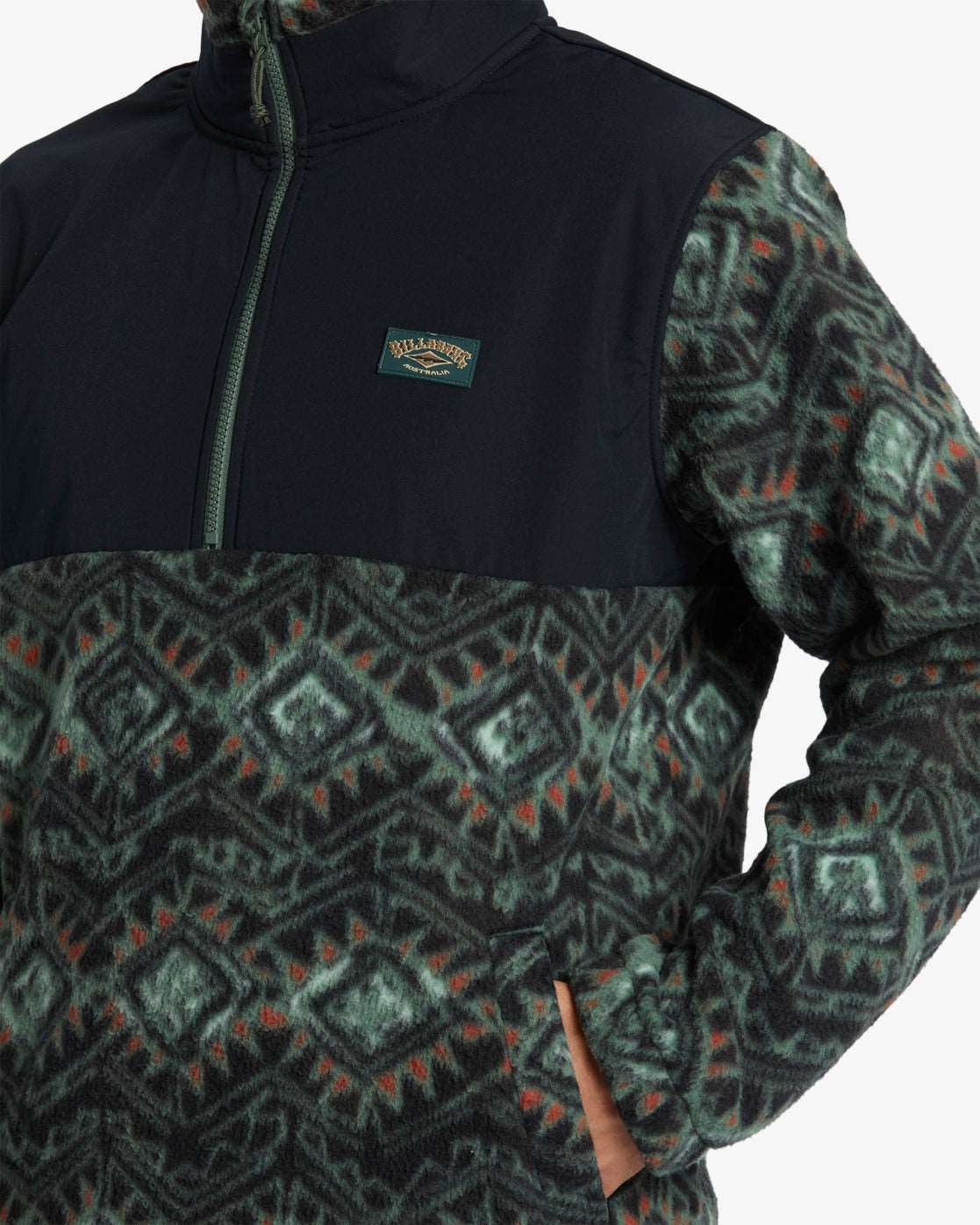 Billabong Boundary Re-issue - Polar Fleece Half Zip Pullover-black