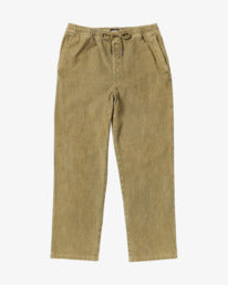 Billabong Larry Elastic Waist Corduroy Pants-Dune