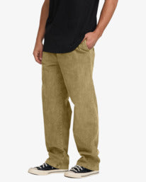 Billabong Larry Elastic Waist Corduroy Pants-Dune