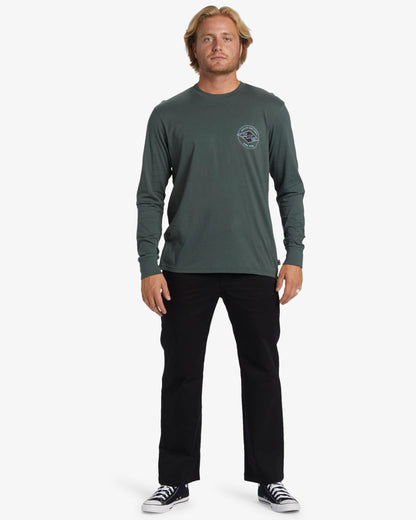 Billabong Rotor Diamond - Long Sleeves T-shirt-Slate Green