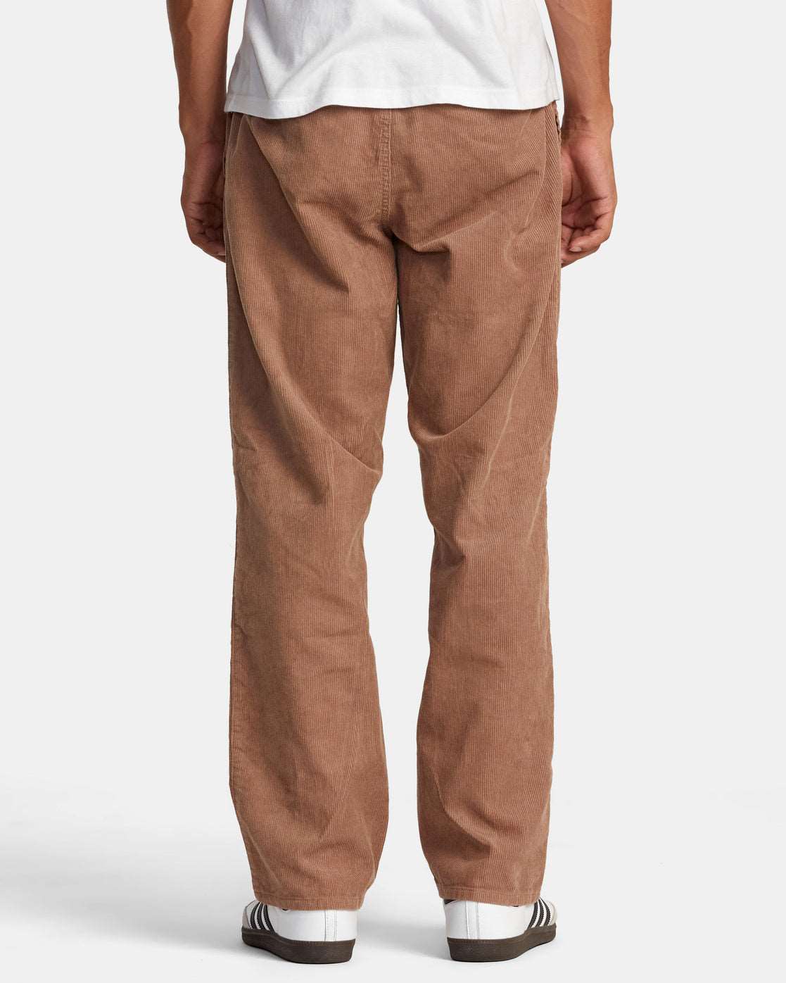 RVCA Americana Elastic Corduroy Trousers-Sonora brown