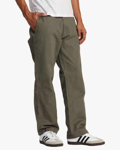 RVCA Americana Chinos-Olive