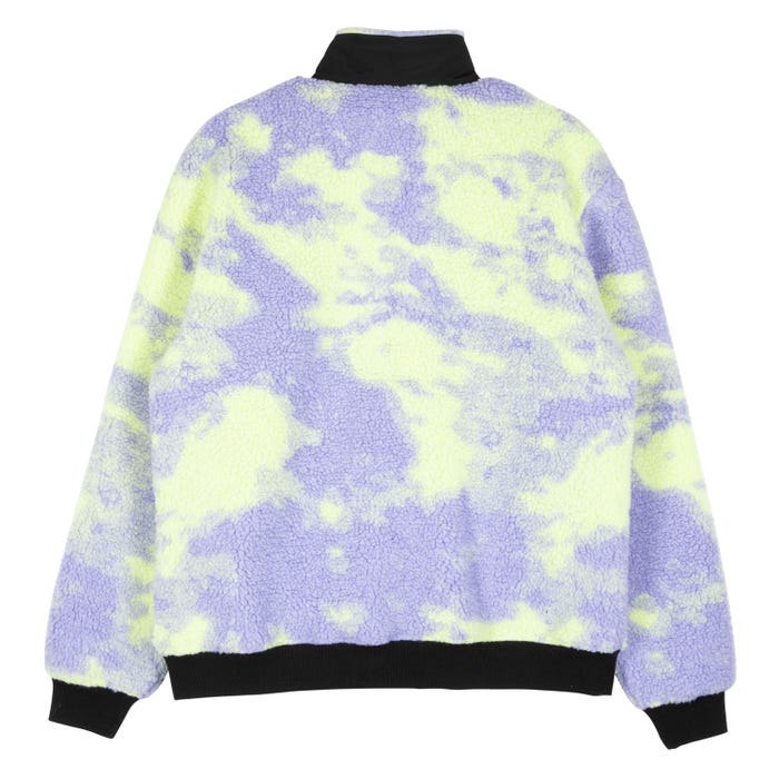 Santa Cruz Women's Astra Sherpa Fleece Jacket-Purple/Yellow Tie Dye