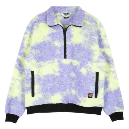 Santa Cruz Women's Astra Sherpa Fleece Jacket-Purple/Yellow Tie Dye