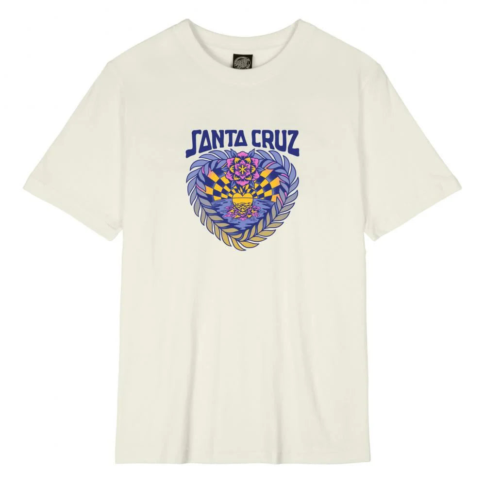 Santa Cruz Women's Heart Set T-Shirt-Off White