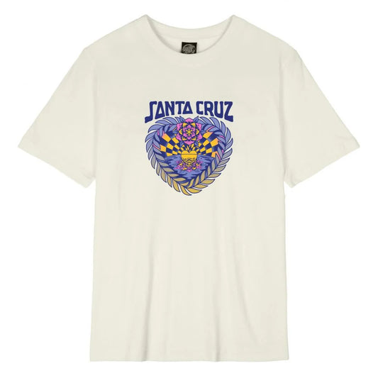 Santa Cruz Women's Heart Set T-Shirt-Off White