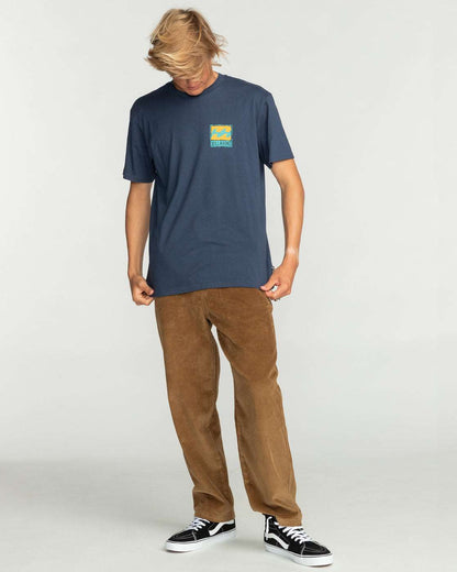 Billabong Stamp - T-Shirt for Men-Denim