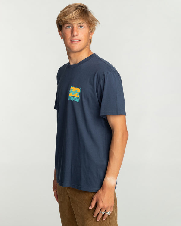 Billabong Stamp - T-Shirt for Men-Denim