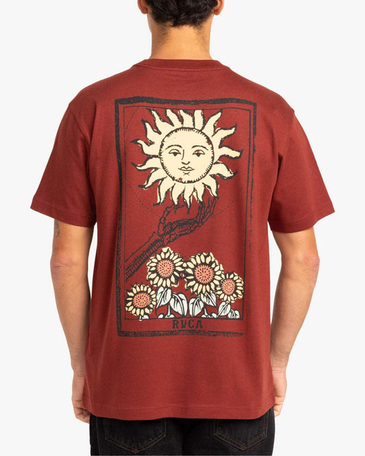 RVCA Sunflower Tarrot T-shirt-Red Earth