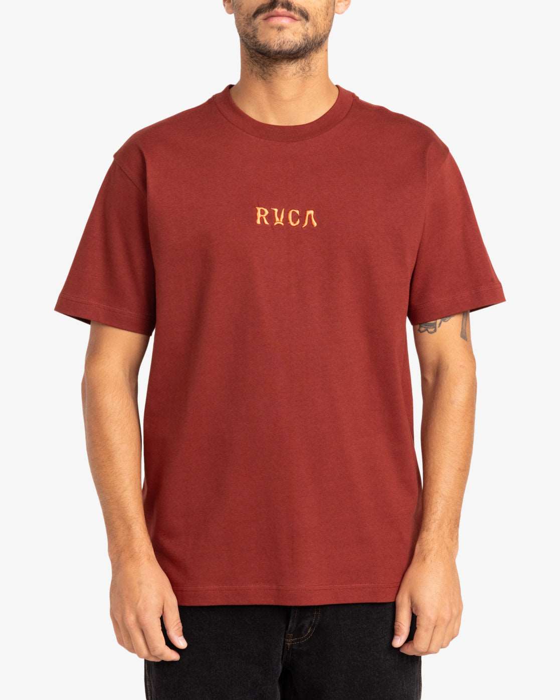 RVCA Sunflower Tarrot T-shirt-Red Earth