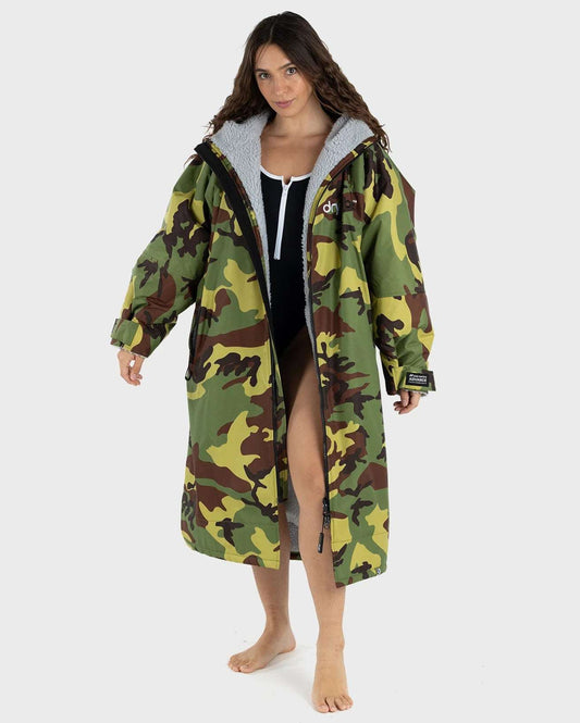 Dry Robe V3 Adult Long Sleeve-Camouflage Grey