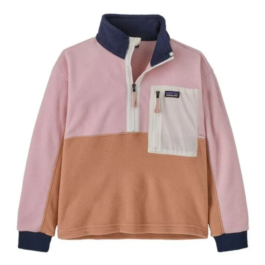 Patagonia Kids' Microdini 1/2-Zip Fleece Pullover-Terra Pink | Patagonia |