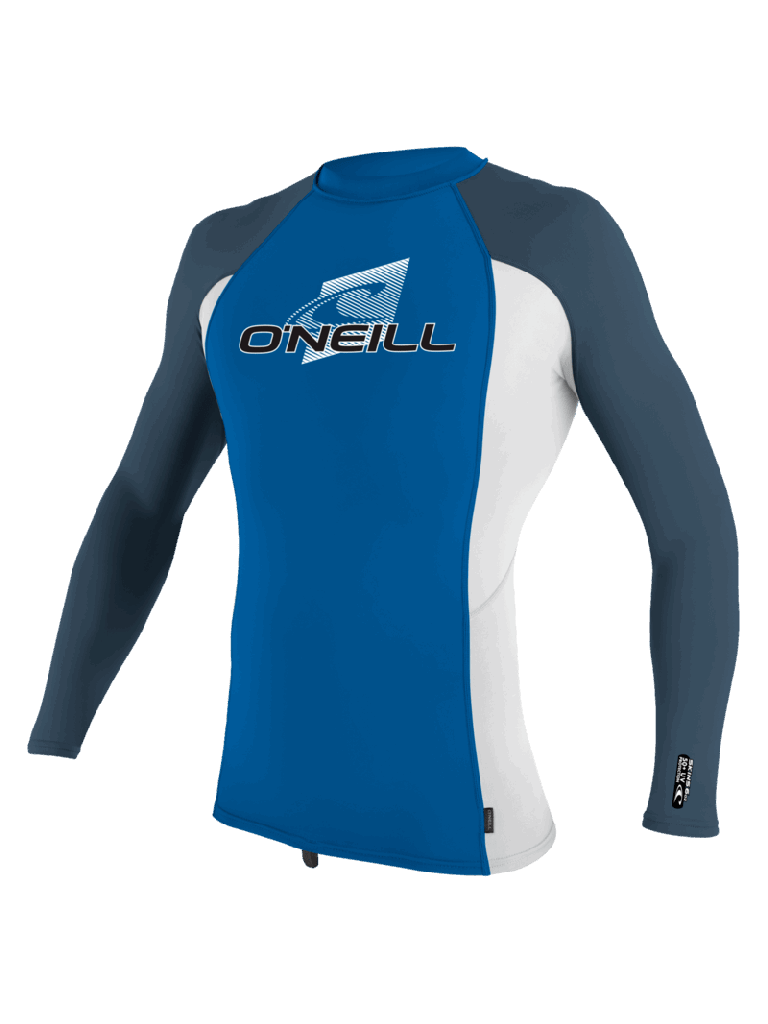 Oneill Youth Premium Skins L/S Rash Guard OCEAN/WHITE/COPENBLUE