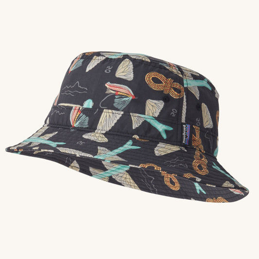 Patagonia wavefarer bucket hat-Fly 50: Ink black