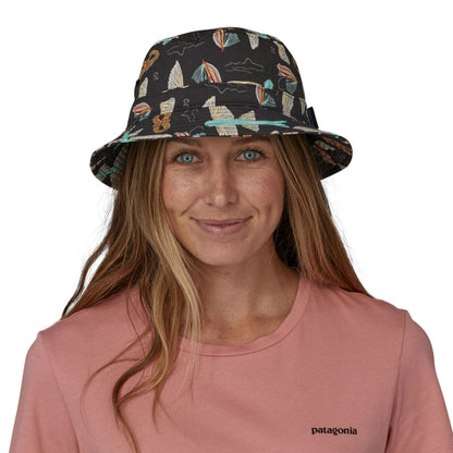 Patagonia wavefarer bucket hat-Fly 50: Ink black