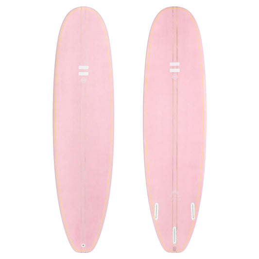 Indio Endurance Mid Length Surfboard - Pink