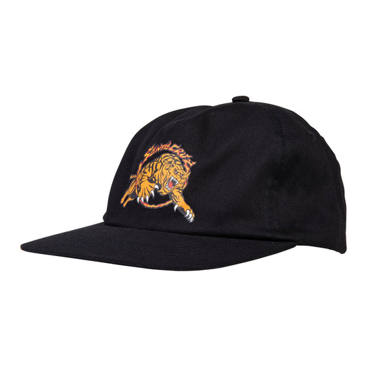 Santa Cruz Salba Tiger simplified Snap back Cap-Black