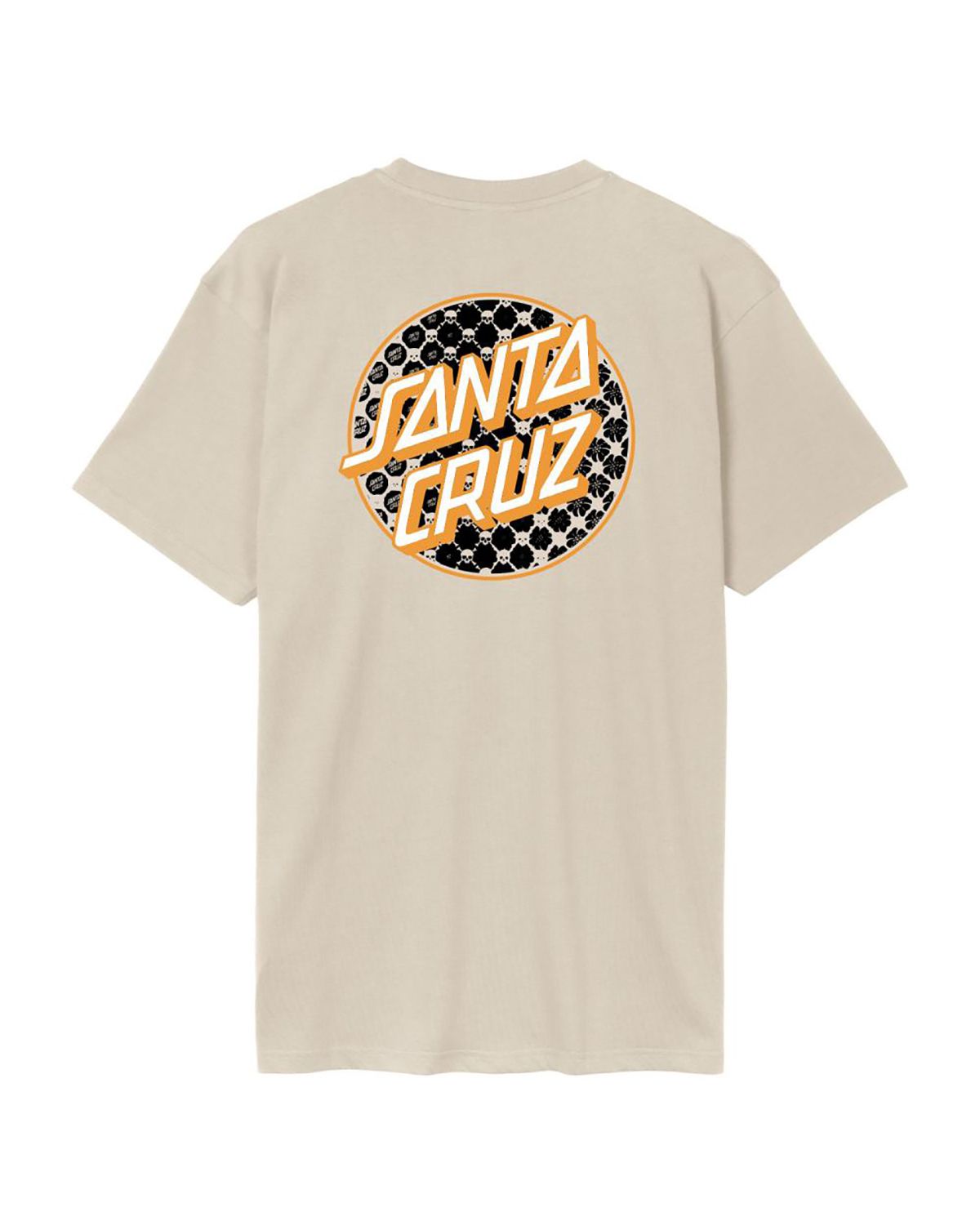 SANTA CRUZ MEN'S MEYER FREESTYLE DOT T SHIRT - CHALK