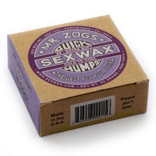 Sex Wax Quick Humps Purple Cold to Cool Water - Mr. Zoggs - Surf Board Wax - 