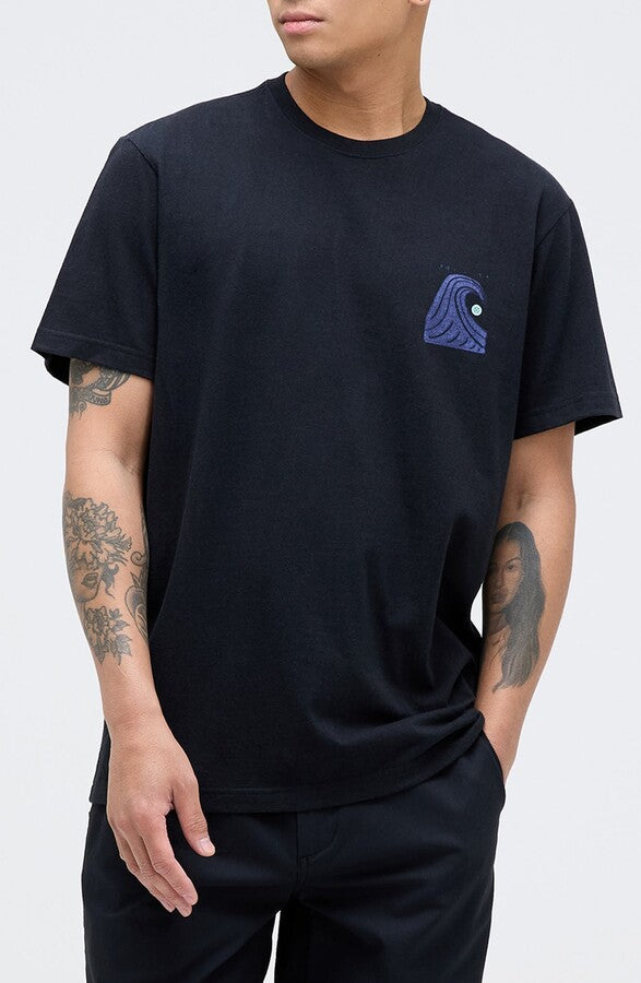 Stance Stacked Swell Tshirt-Black | Stance | T Shirt