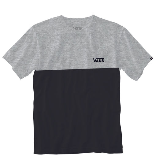 Vans Men's Colourblock T-shirt-Athletic Heather/Black | Vans |